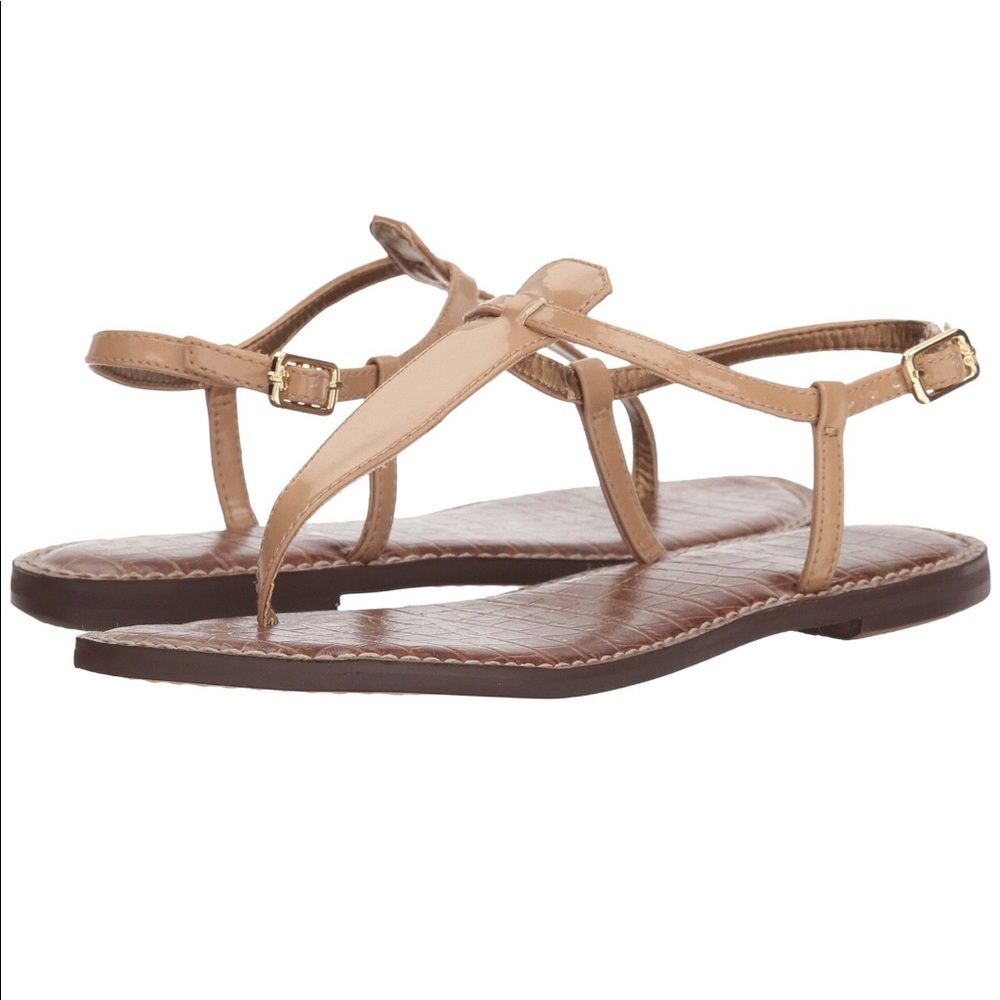 NWOT Sam Edelman Gigi Almond Patent Sandal size 9M